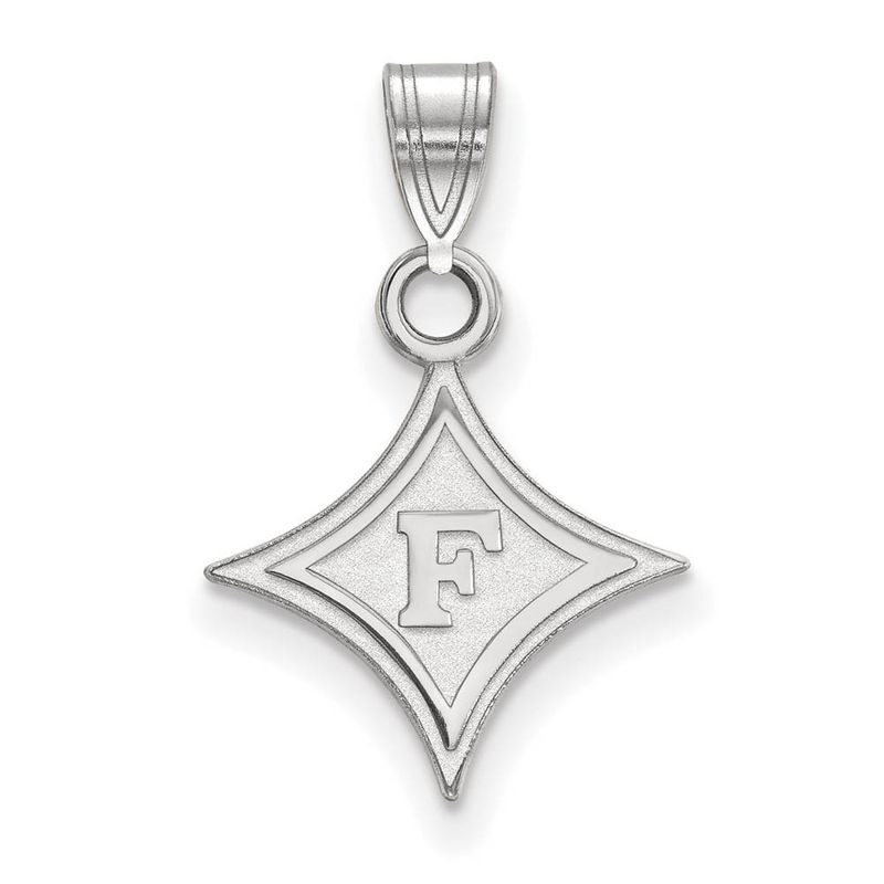 10k White Gold Furman U Small Rhombus Pendant